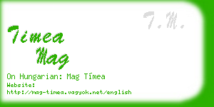 timea mag business card